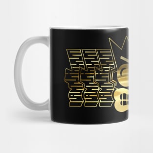 Rave logo collector in gold from the 90s rave parties Mug